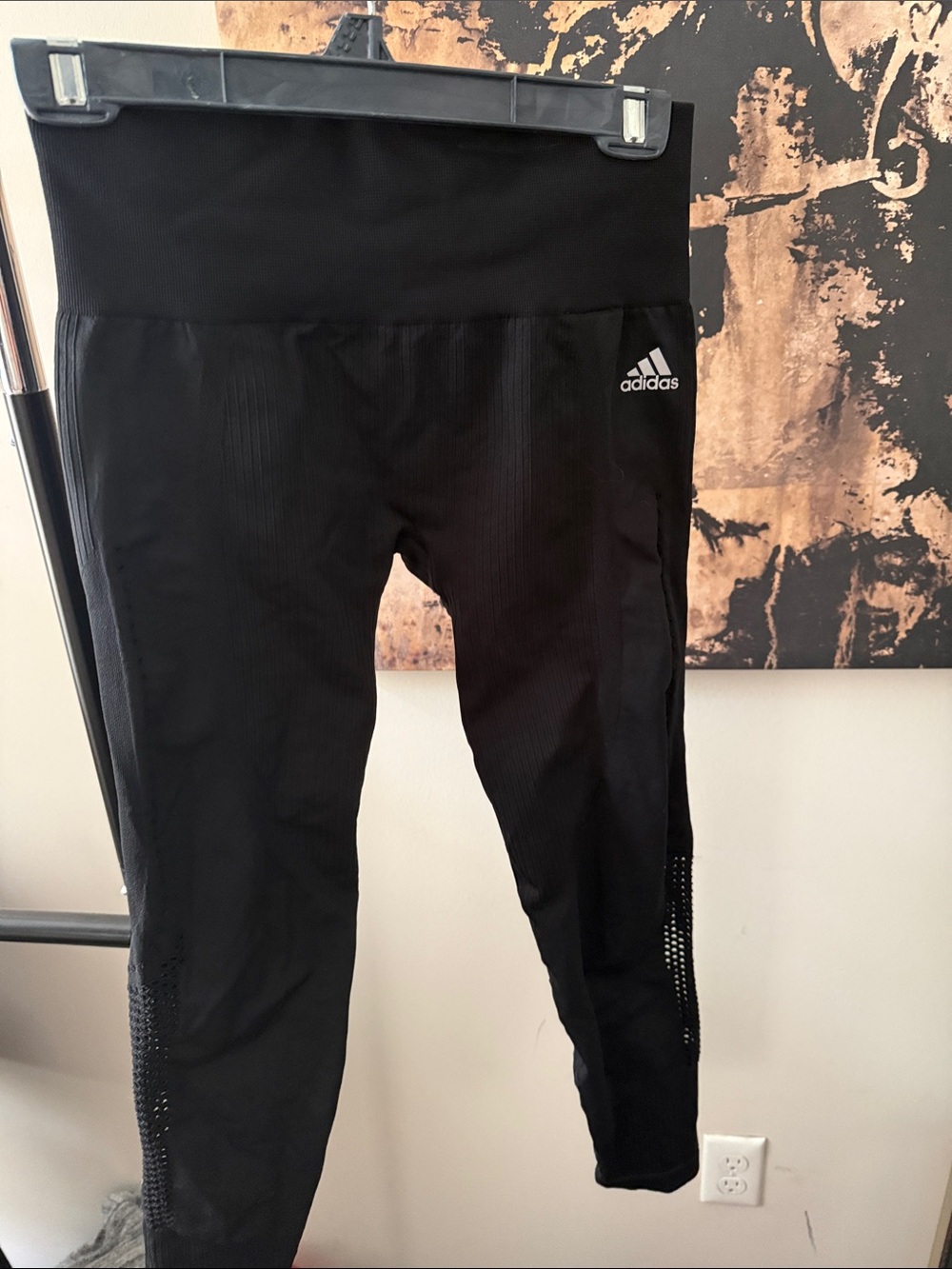 adidas Black womens' High-Rise Performance Leggings